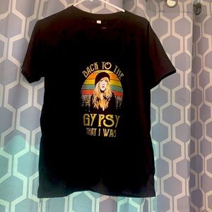Stevie Nicks short sleeve black tshirt size XL